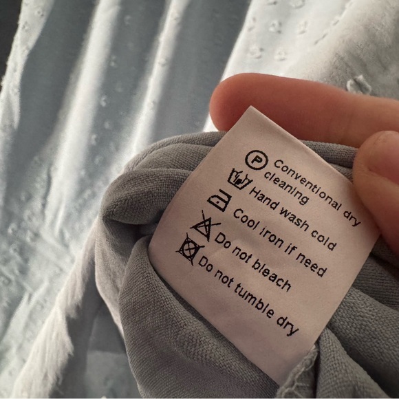 Trendy Chic Powder Blue Flowy Casual Short Sleeve Summer Top 2XL - Picture 11 of 14